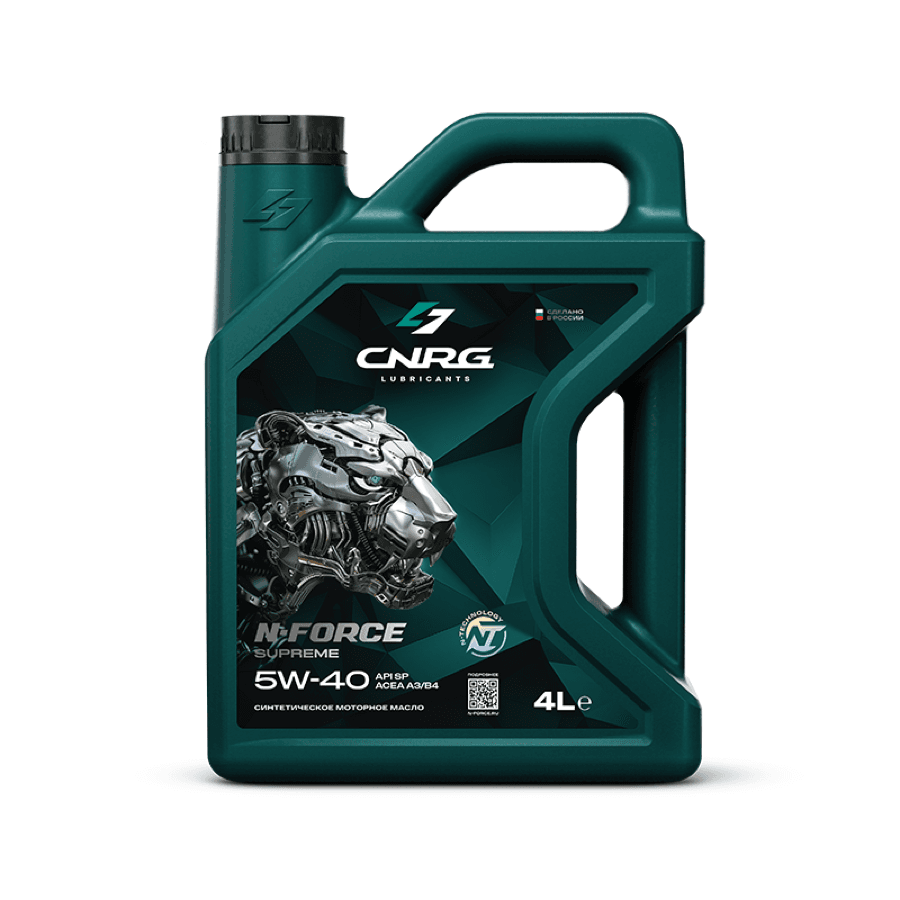 Масло моторное CNRG N-FORCE Supreme 5W-40 SP, A3/B4 (кан. 4 л)