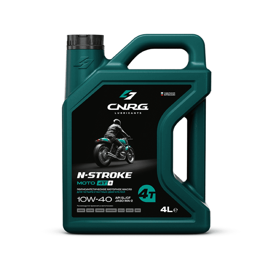 Масло моторное CNRG N-STROKE Moto 4T+ 10W-40 (кан. 4 л)