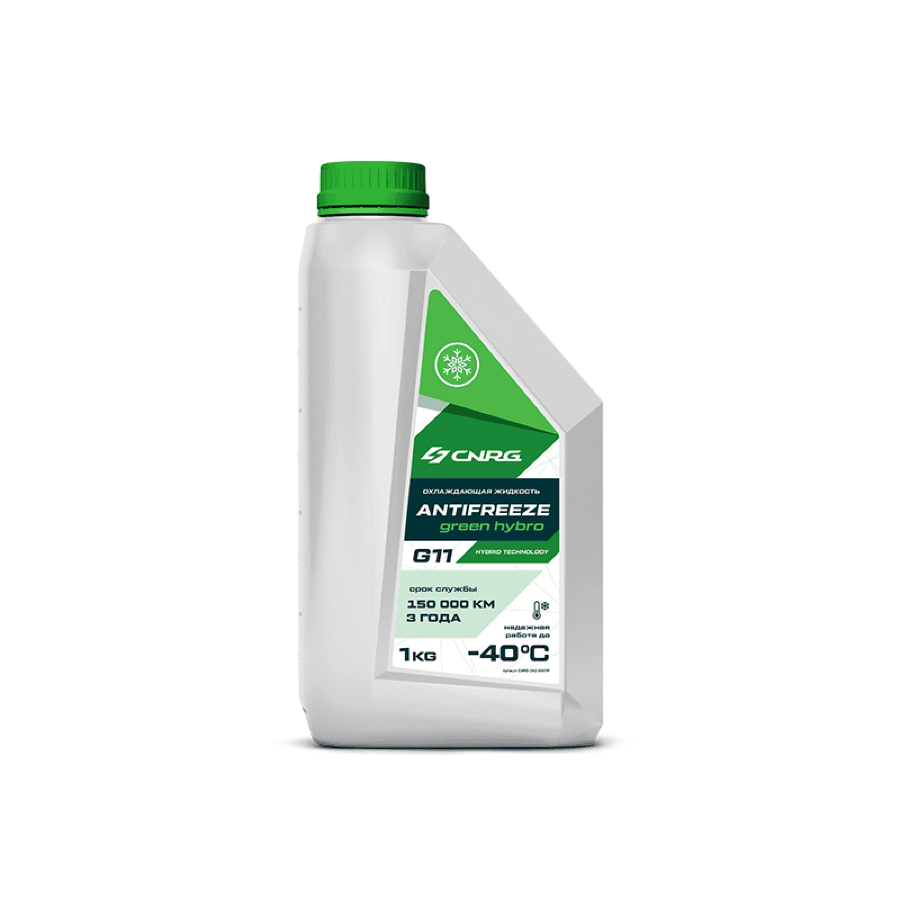 Охлаждающая жидкость CNRG Antifreeze Green Hybro G11 (пластиковая кан. 1 кг)