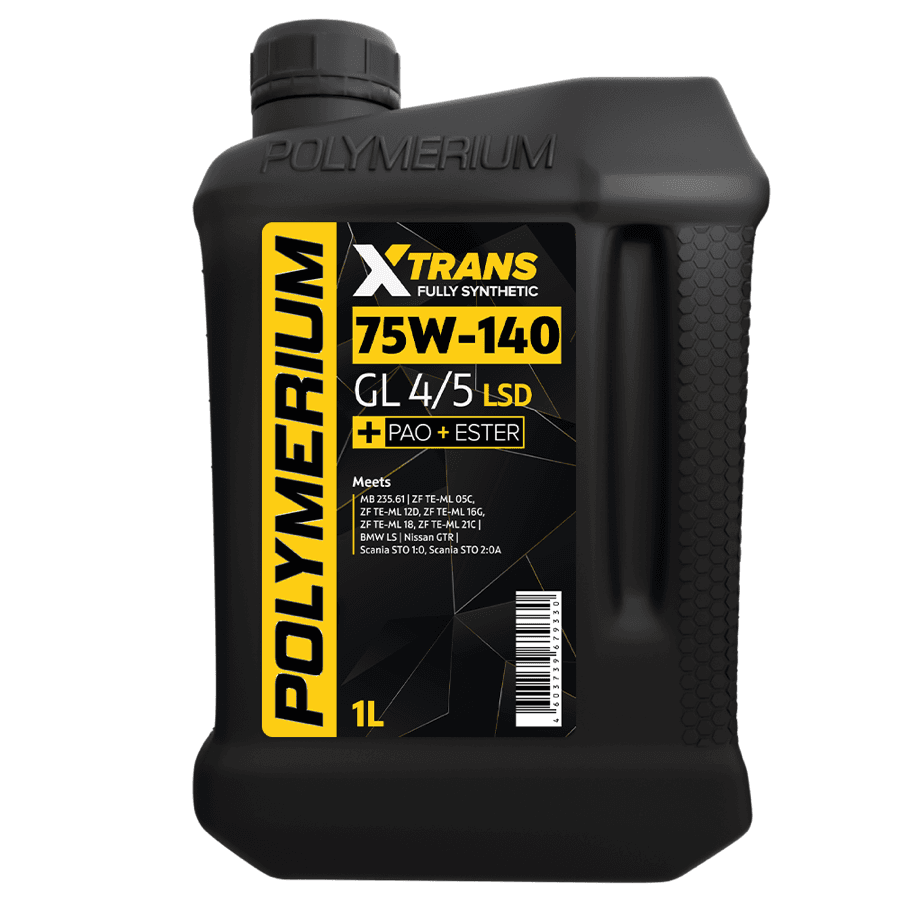 POLYMERIUM XTRANS 75W-140 GL 4/5 Fully synthetic 1L