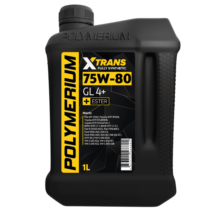 POLYMERIUM XTRANS 75W-80 GL-4+ Fully synthetic 1L